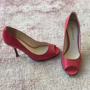 Hot pink Peeptoe heels